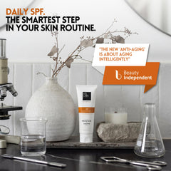 SOL LABS ingredients label photographed to show niacinamide and hyaluronic acid benefit: ingredient transparency