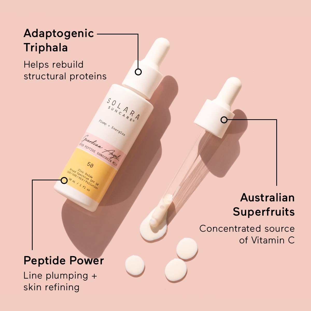 Applying Solara Suncare to neck and hands for extended daily protection benefit
