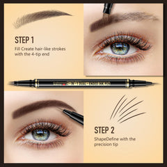 Soleira texture stroke on skin showing fine pigment for realistic brow hairs
