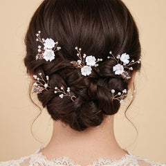 SOLENY front view of six pinned hair clips showing elegant set and packaging benefit