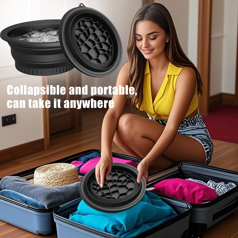 Solldgt lifestyle bathroom setup showing bowl ready for morning and post-workout routines