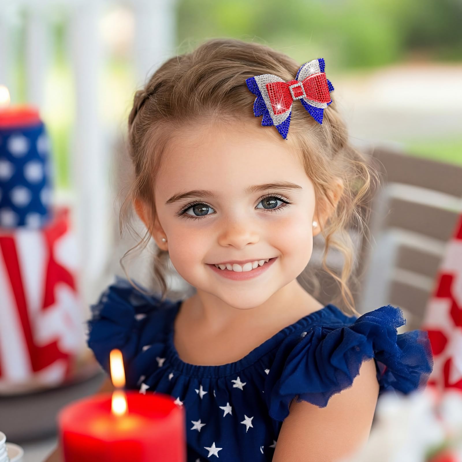 Solsew two bows laid on a flag visualizing pair set and gifting use