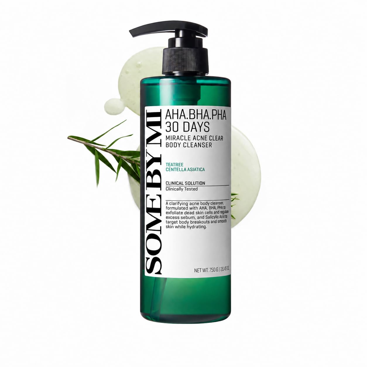 SOME BY MI front bottle showing product and clear large size benefits
