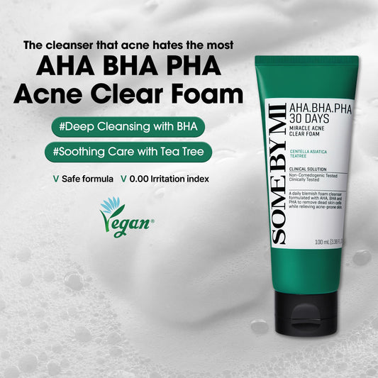 SOME BY MI rich foaming texture close-up demonstrating gentle exfoliation