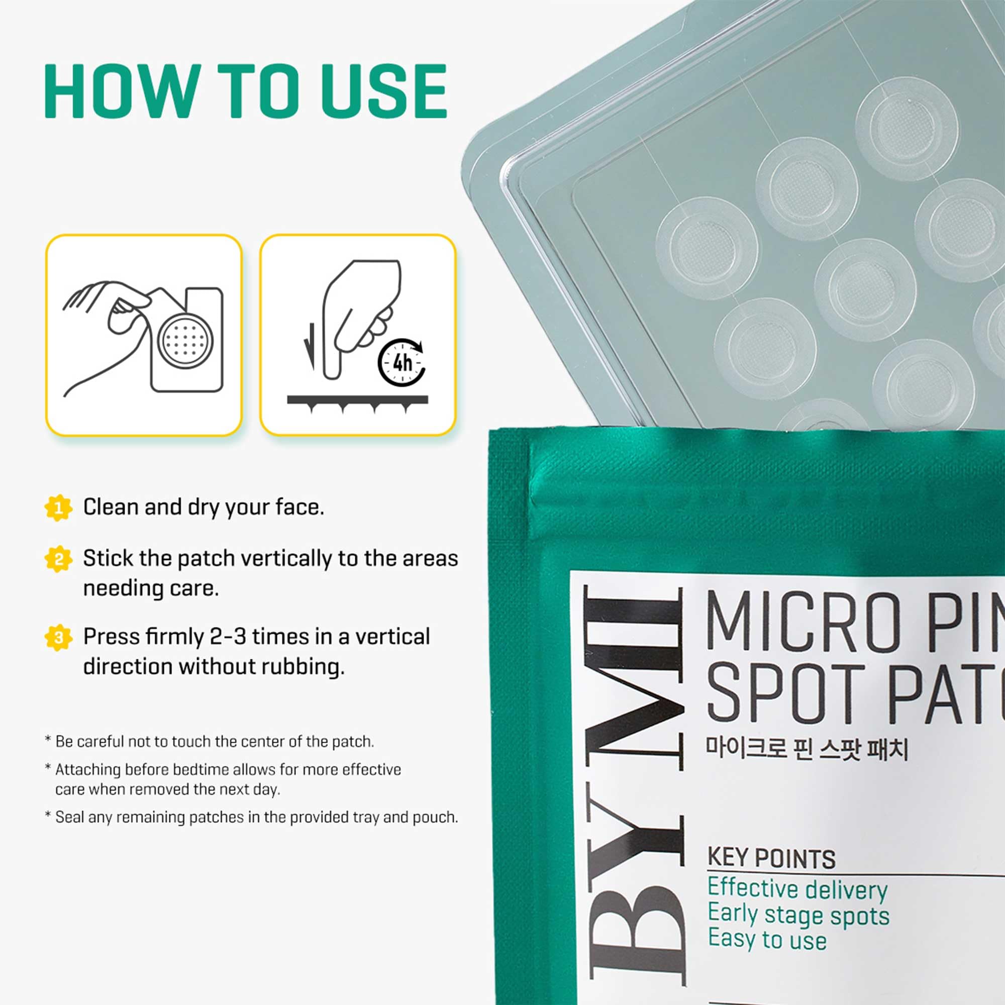 SOME BY MI patch on vanity near skincare products showing convenient everyday use benefit