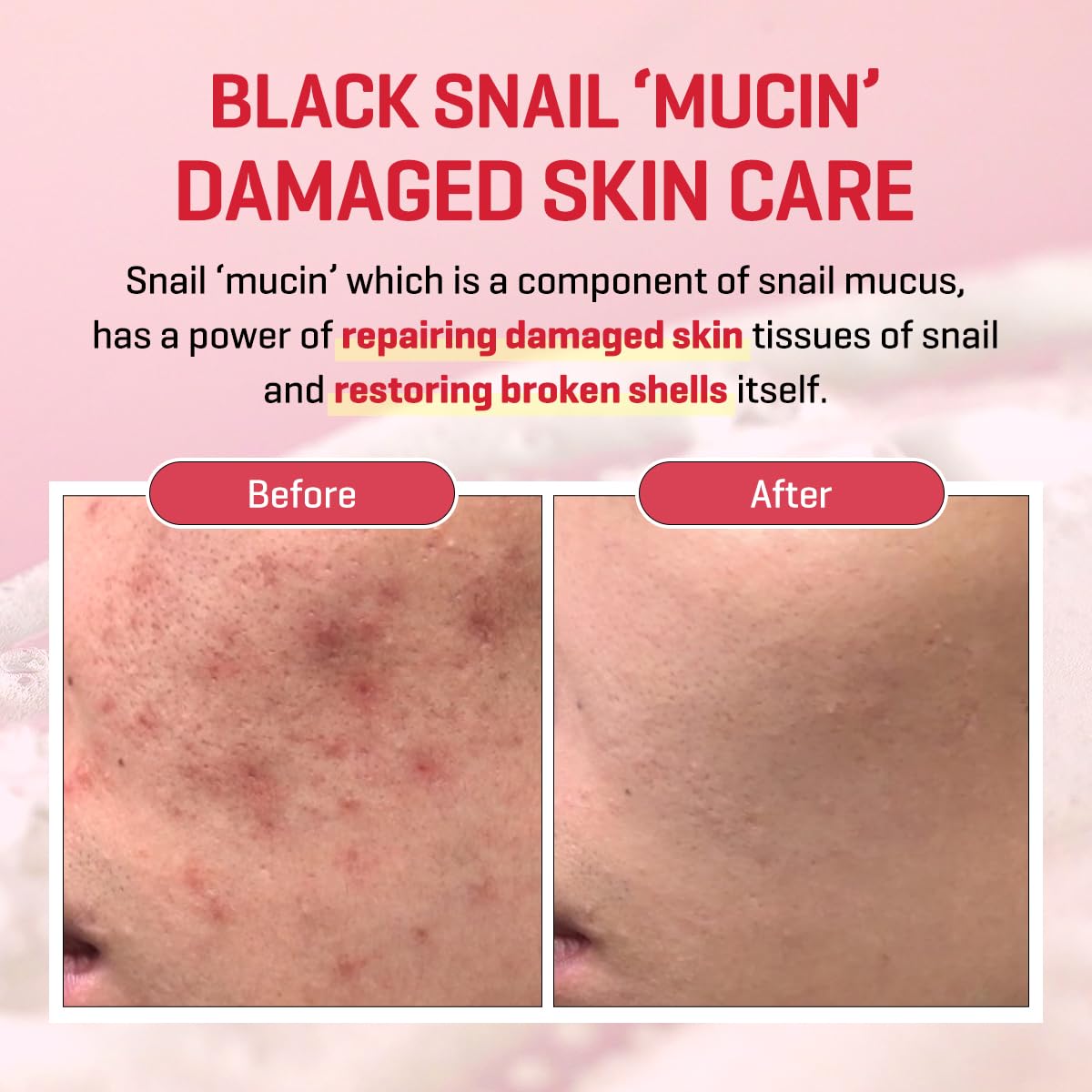 SOME BY MI gel lathered in hand, demonstrates mild cleansing and comfortable rinsing