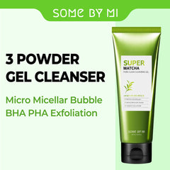 SOME BY MI gel texture close-up showing soothing matcha hydration