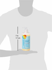 Pump dispensing Sonett liquid soap demonstrating easy, controlled use