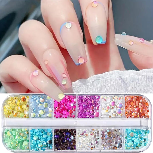 SONGJIE close-up aurora bead texture highlighting iridescent color shift