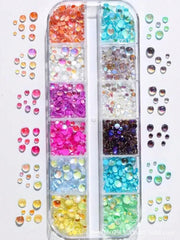 SONGJIE storage box front view showing 12 organized colors and easy access