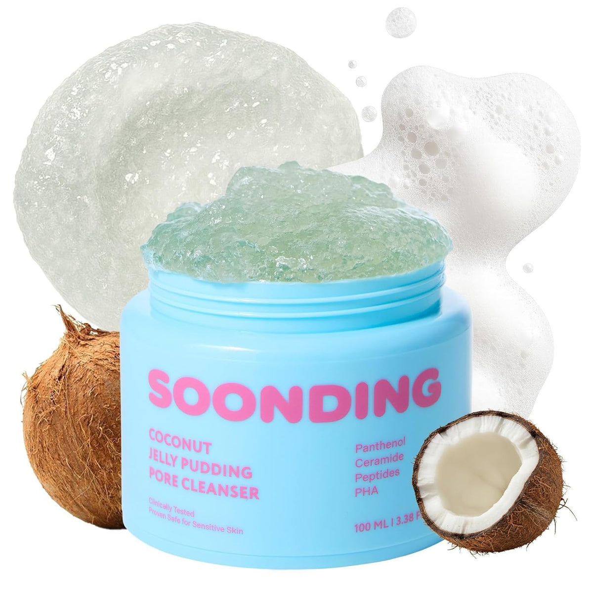 SOONDING jar front packaging showing clean design and product benefit