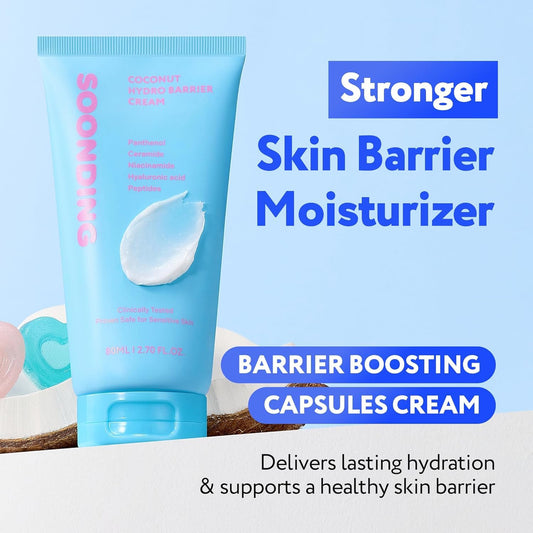 SOONDING open jar showing creamy texture that hydrates without heaviness
