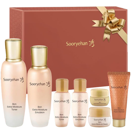Sooryehan box front showing premium gift set and elegant packaging benefits gifting