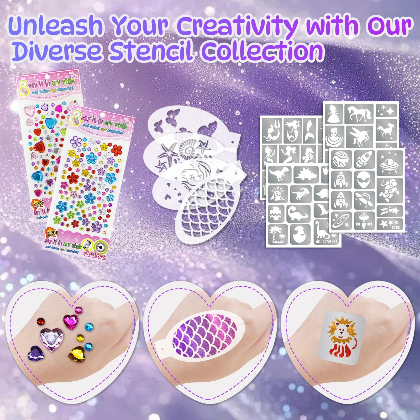 SOOVSY adhesive gems sheet shown sparkling to enhance finished looks