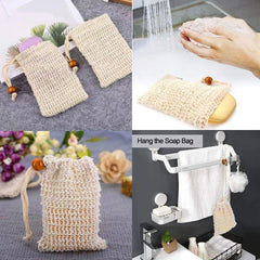 Sopurrrdy soap pouch in shower creates rich lather and reduces slipping
