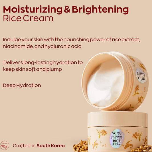 SOQU cream texture close-up highlighting lightweight hydration and creamy finish benefits