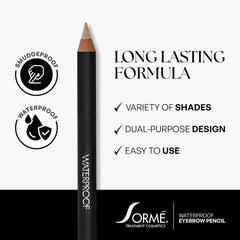 SORMÉ pencil held in hand to show size and travel-friendly convenience for on-the-go use