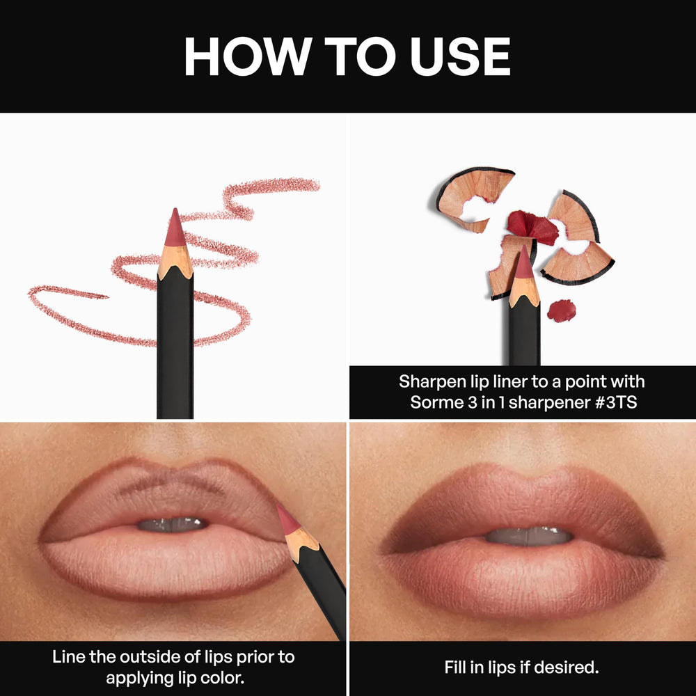 SORMÉ liner full-coverage swatch showing even pigmented, long-lasting color