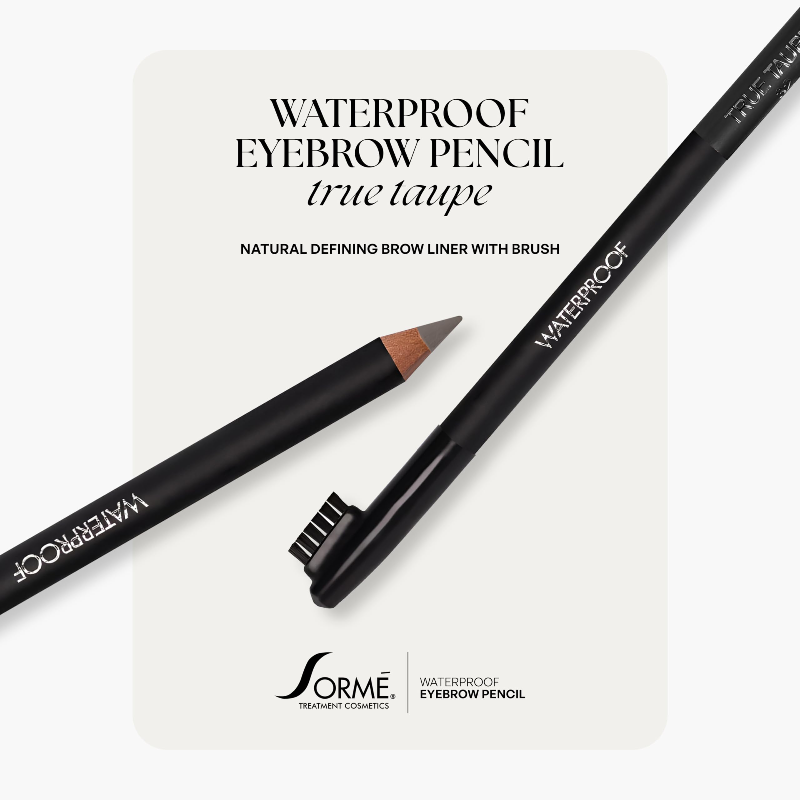 SORMÉ pencil tip close-up for precise hair-like eyebrow strokes