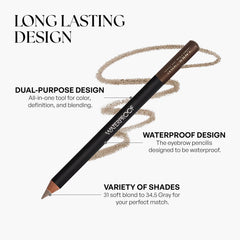 SORMÉ spoolie brush detail blending brow color for a soft, natural finish benefit