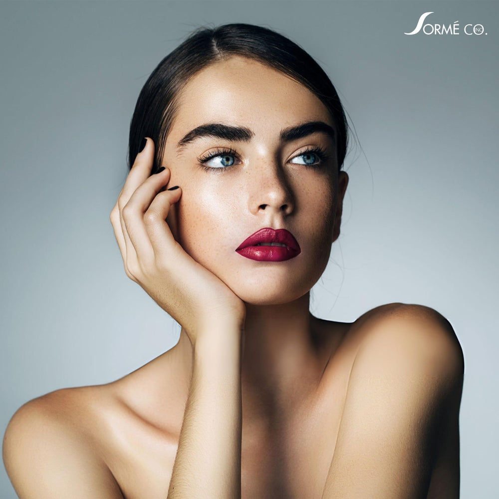 SORMÉ model wearing Vamp in evening setting boosting bold look