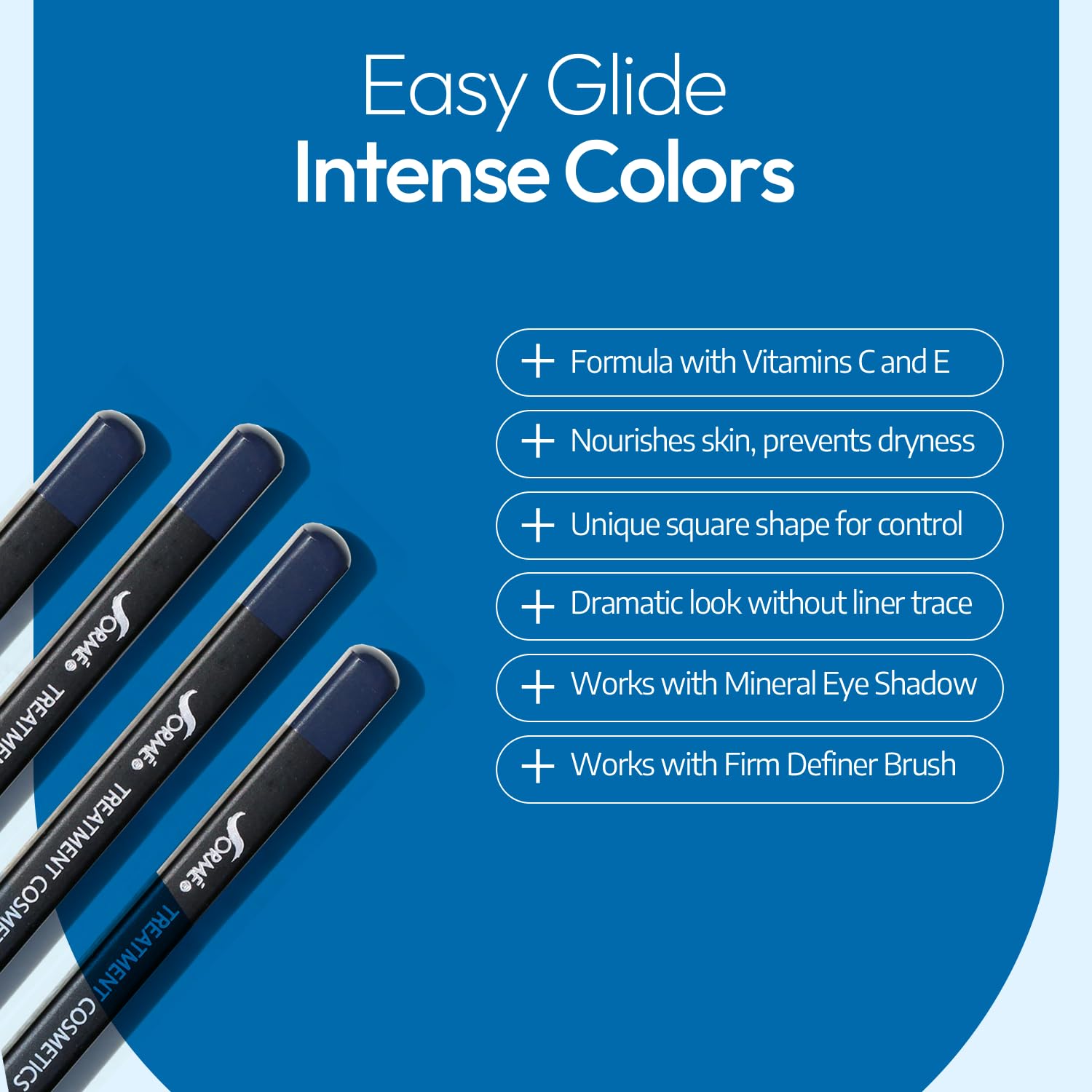 SORMÉ pencil on waterline close-up highlighting gentle application and comfort