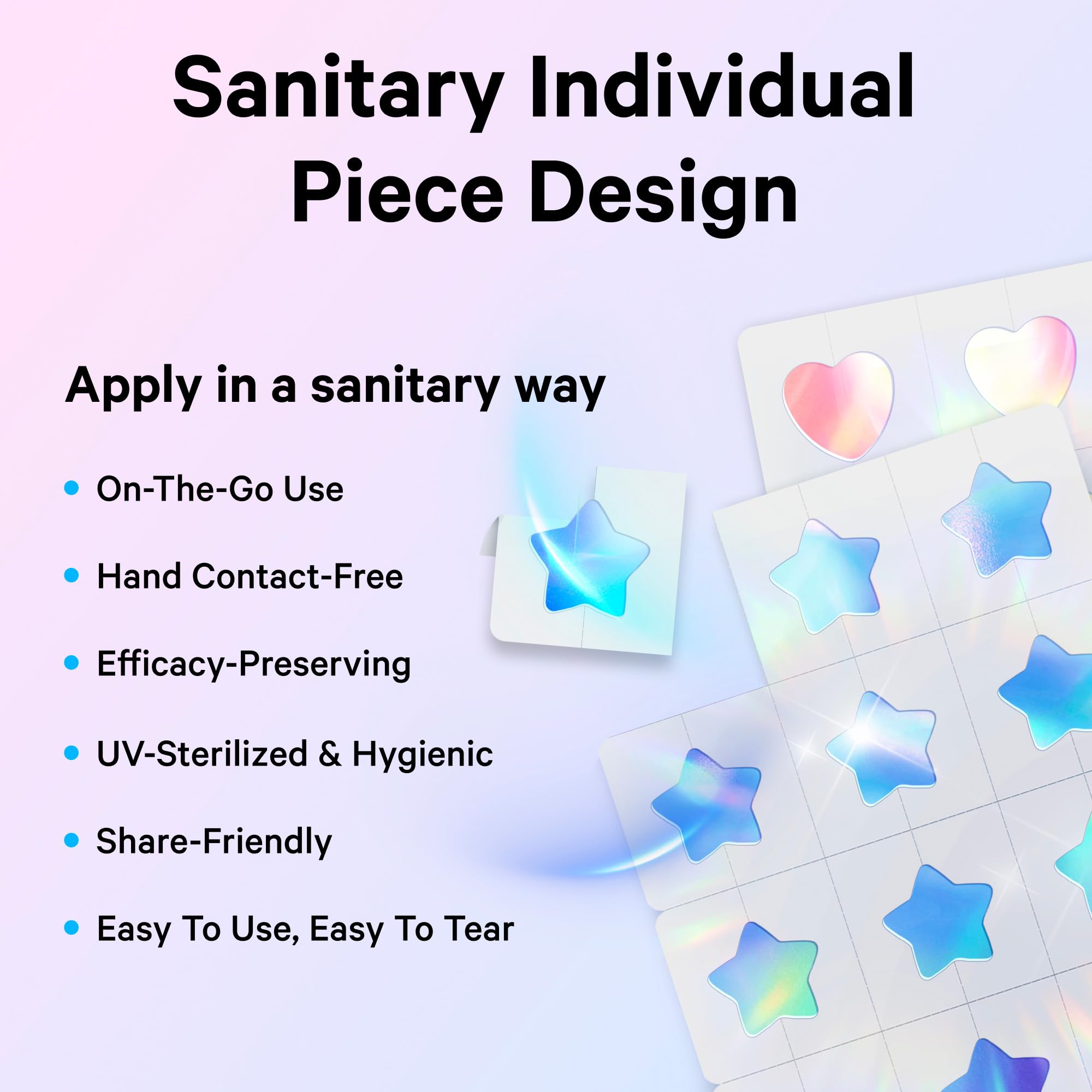 Sosky individually sealed pouch ensuring hygiene and freshness
