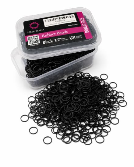 Sosun Beauty elastics in hand to show size and convenient volume for families
