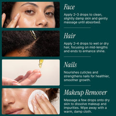 SOULSATION hands massaging oil into scalp to illustrate scalp nourishment
