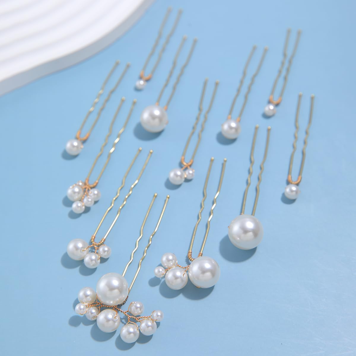 soulshow hair pins placed inside a bridal updo for secure decorative hold