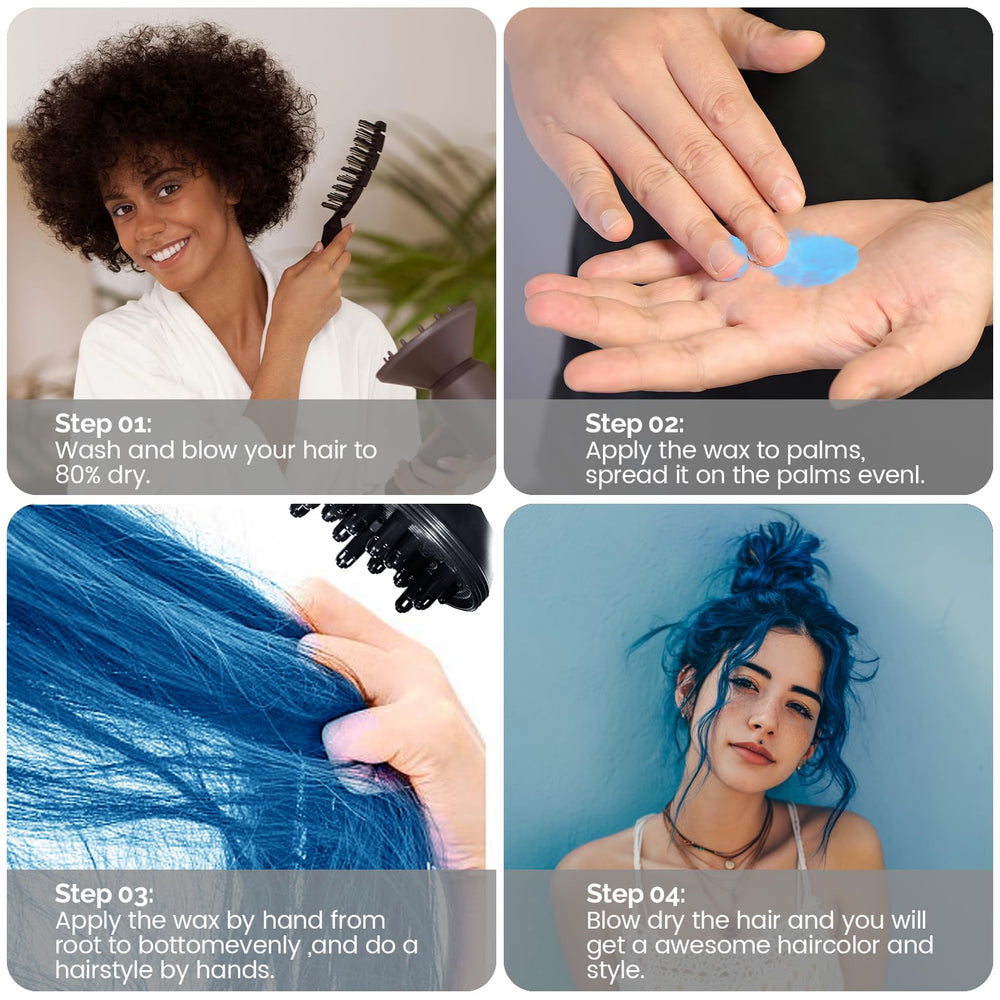 SOVONCARE close-up of blue pigment illustrating buildable, vibrant coverage