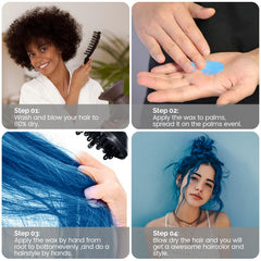 SOVONCARE close-up of blue pigment illustrating buildable, vibrant coverage