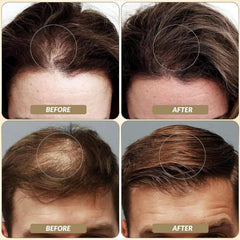 SOVONCARE medium brown swatches on hair strands showing color-match benefit