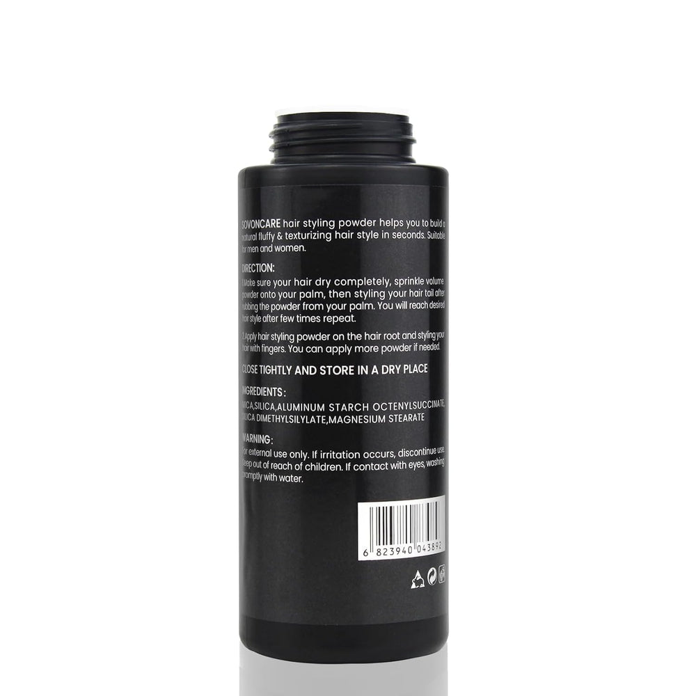 SOVONCARE label close-up showing product name and usage directions