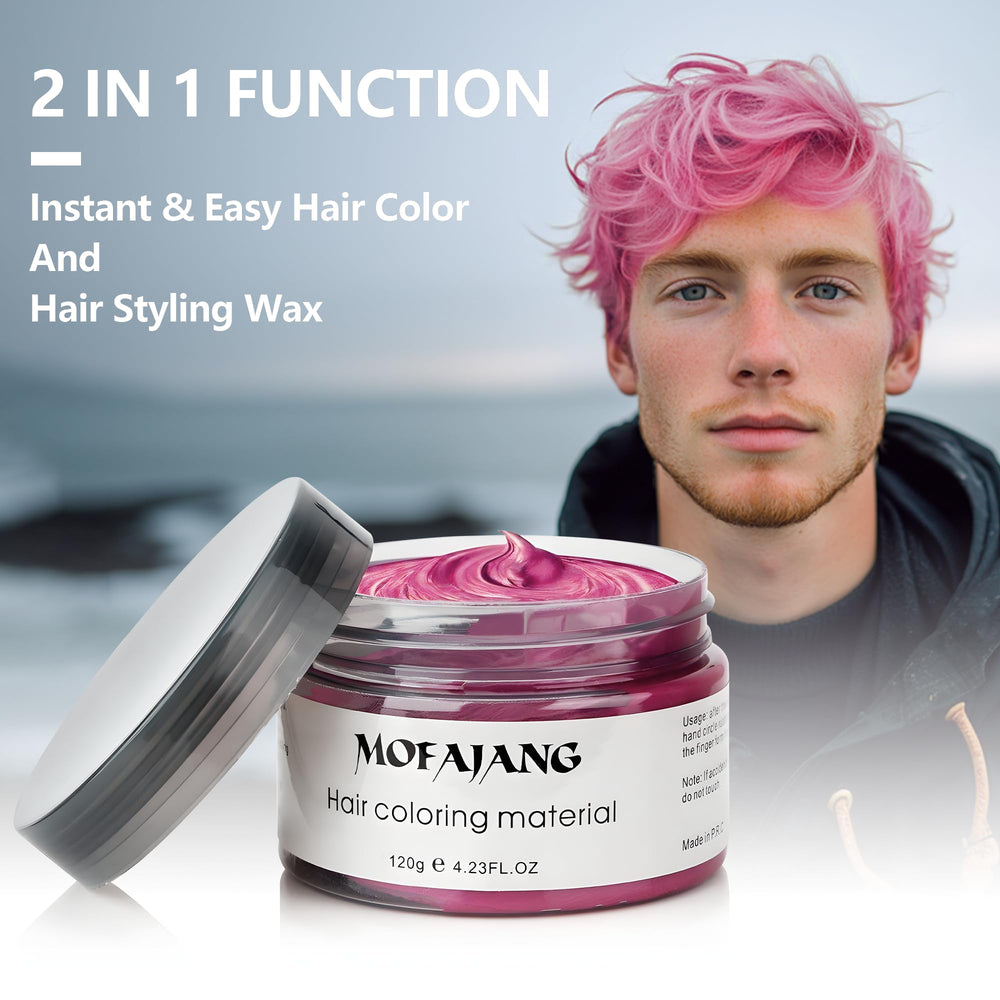 SOVONCARE styling hair with light pink wax to show textured, sculpted finish