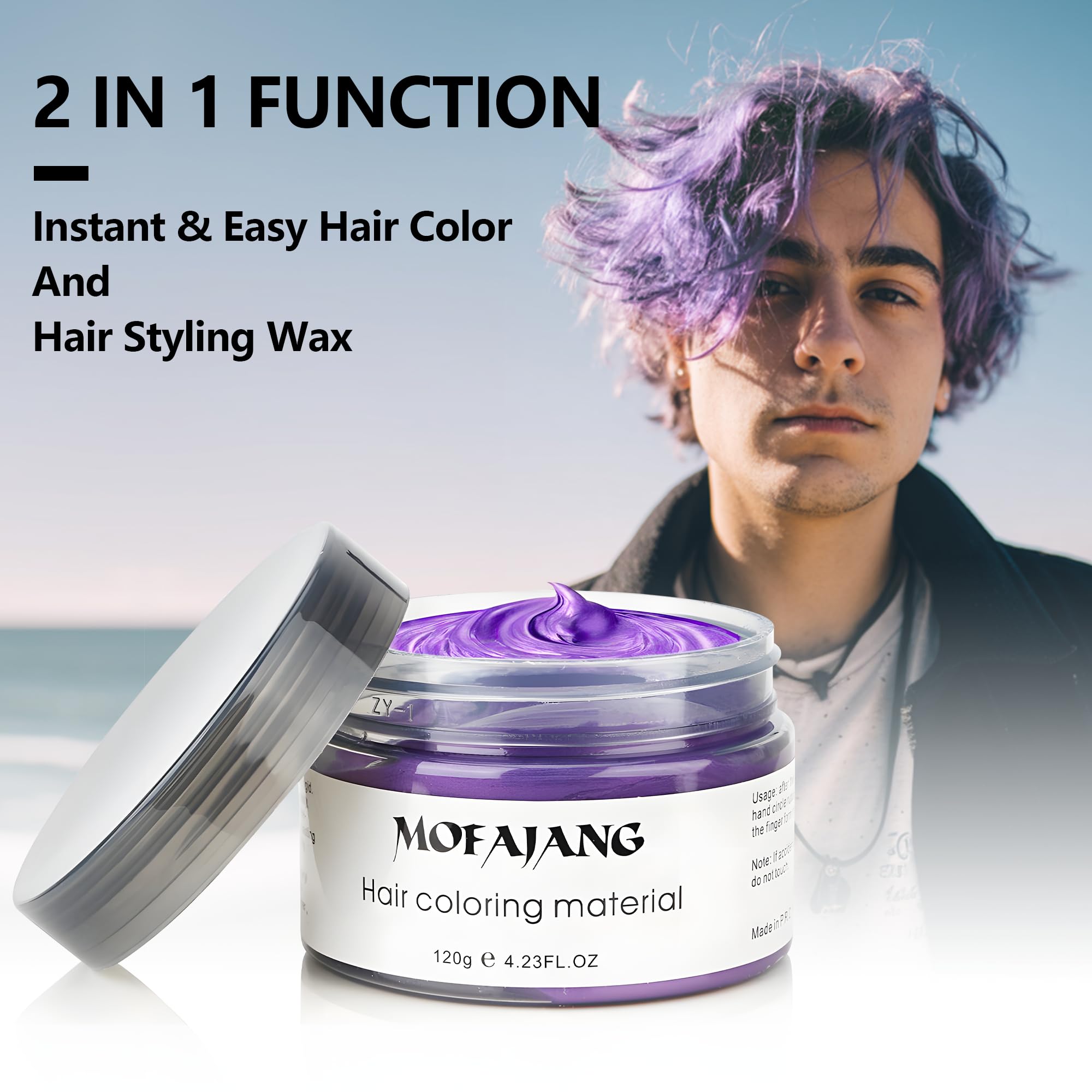 SOVONCARE purple streak on blonde hair highlighting vivid color payoff and contrast
