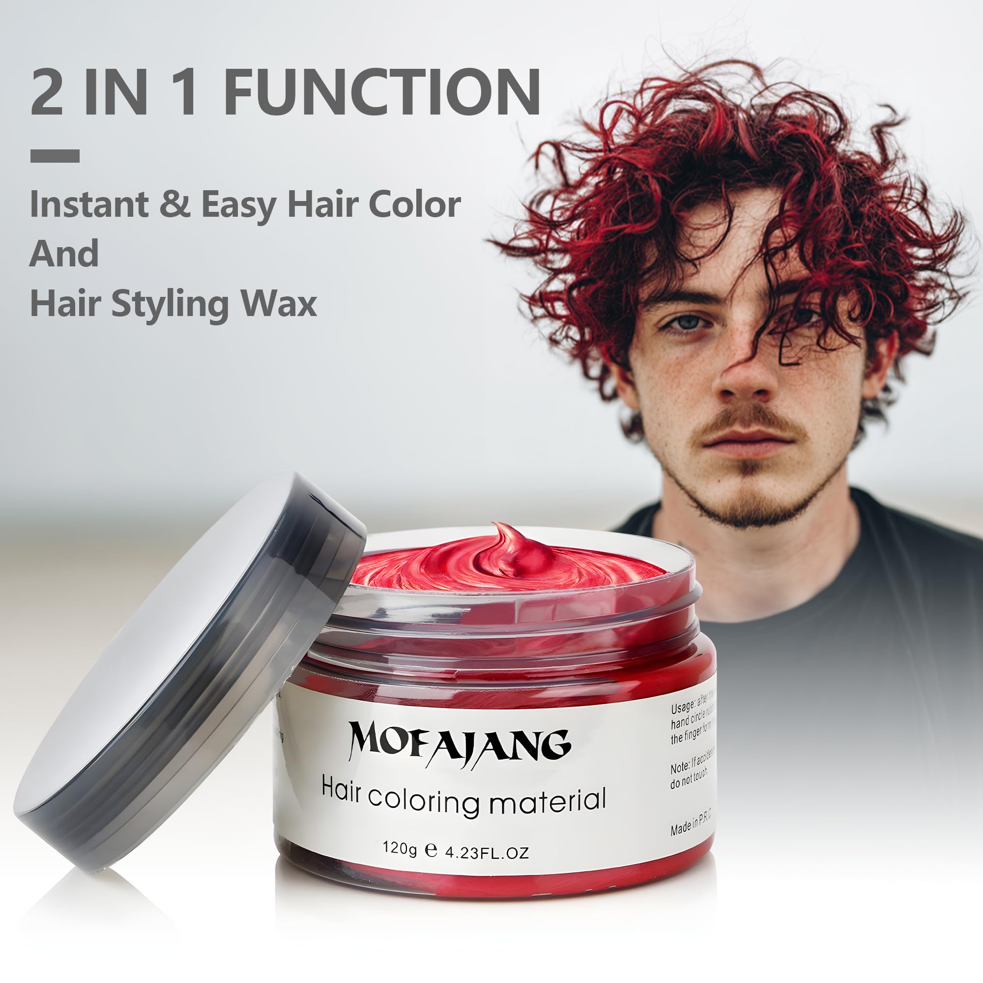 Close-up of hair roots with SOVONCARE red wax for vivid highlight effect benefit