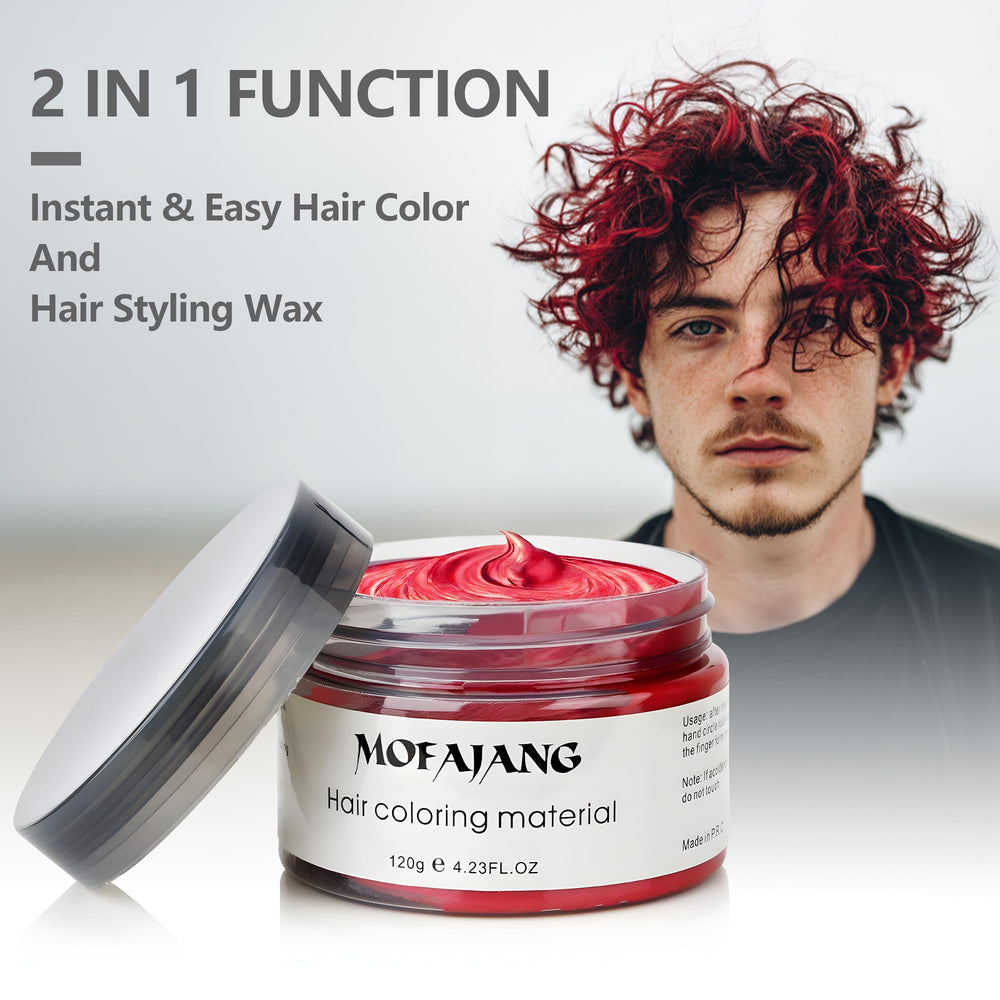 Close-up of hair roots with SOVONCARE red wax for vivid highlight effect benefit
