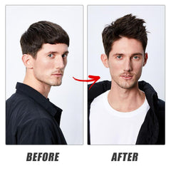 SOVONCARE root lift demo on hair showing added volume and grip
