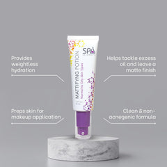 Spa Sciences 1.8oz size comparison showing travel-friendly, daily moisturizer