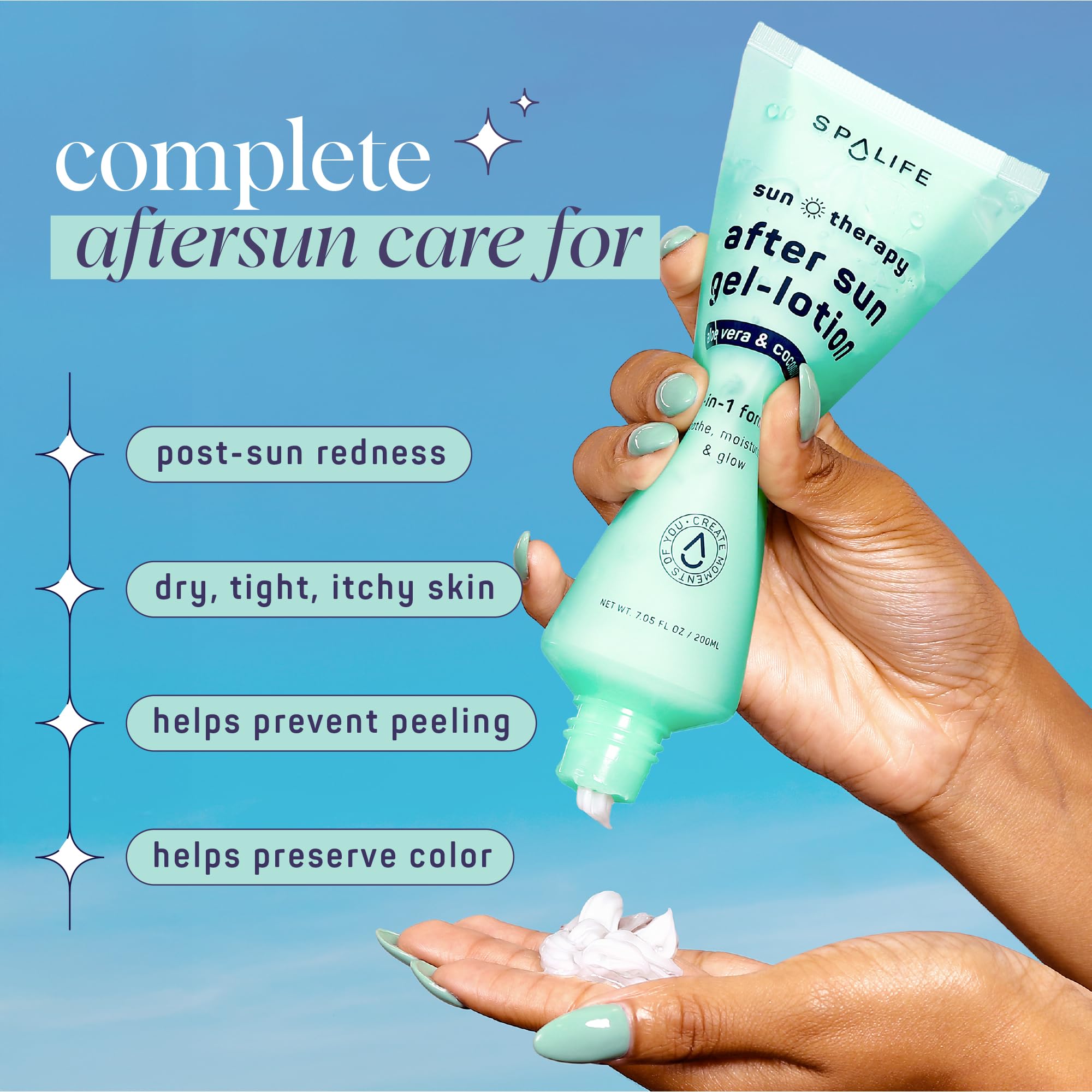 SpaLife coconut oil droplet detail signaling deep hydration benefit