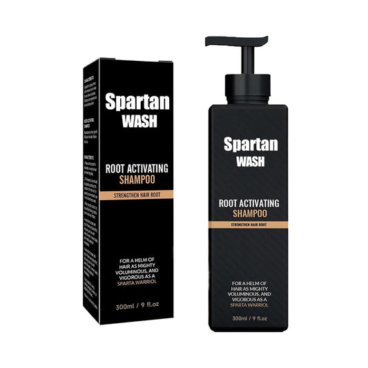 SPARTAN WASH front bottle view showing clean packaging and size benefit