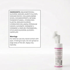 SpaScriptions cleanser on bathroom vanity styled for morning routine and visible refreshment benefit