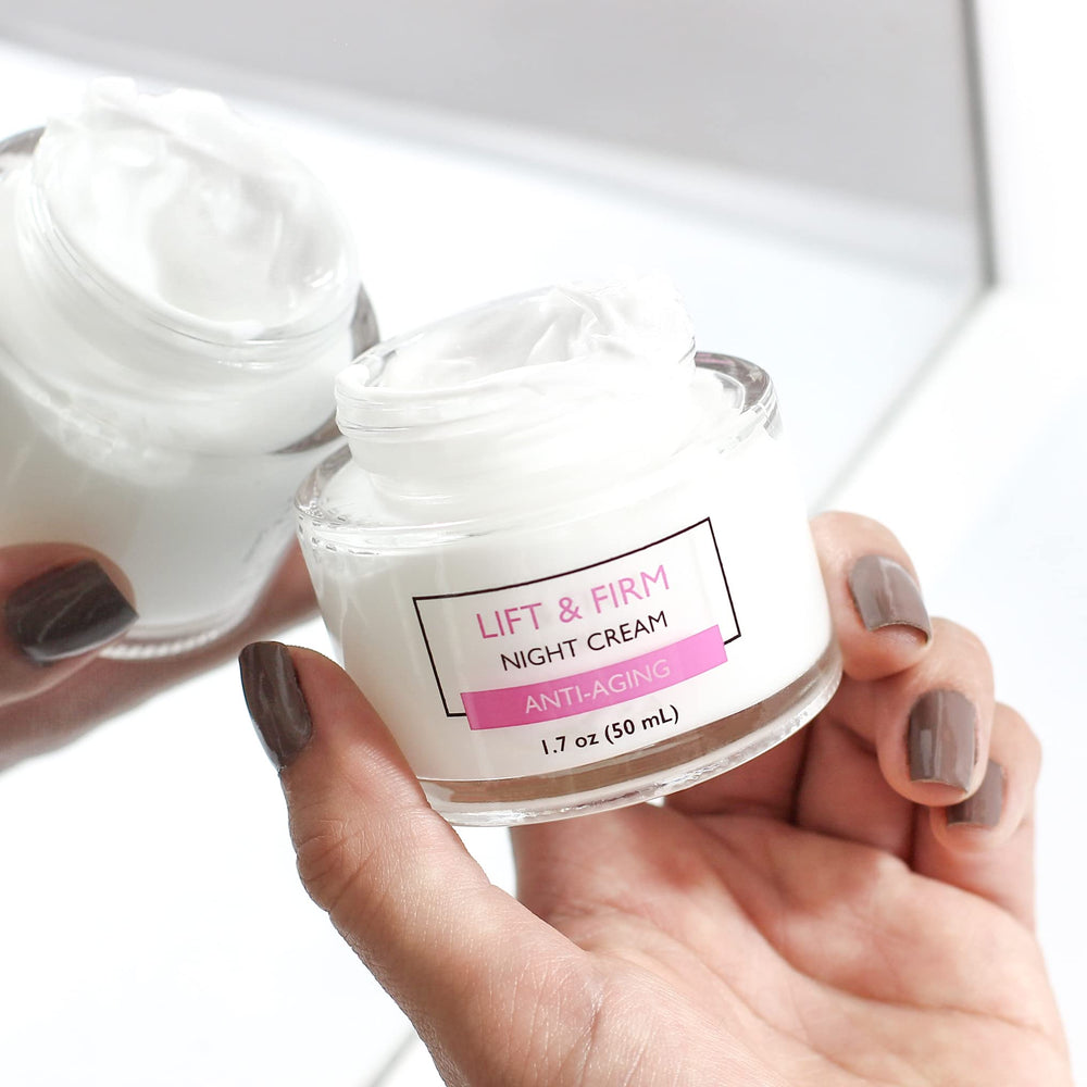 SpaScriptions creams beside vitamins to highlight peptides and antioxidant benefits