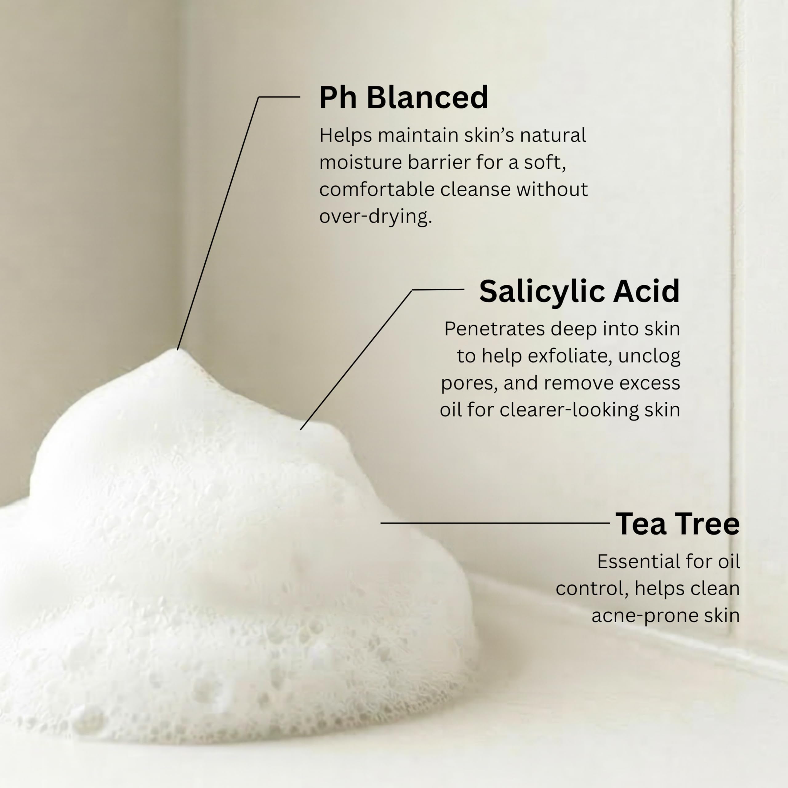 SpaScriptions 5 oz bottle next to hand to illustrate true product size and travel-friendly benefit