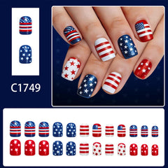 Spebozy close-up of red white blue glitter stripes highlighting glossy decorative detail