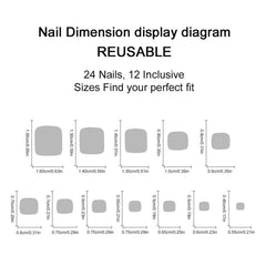 Spebozy 24-piece layout showing size options for precise fit