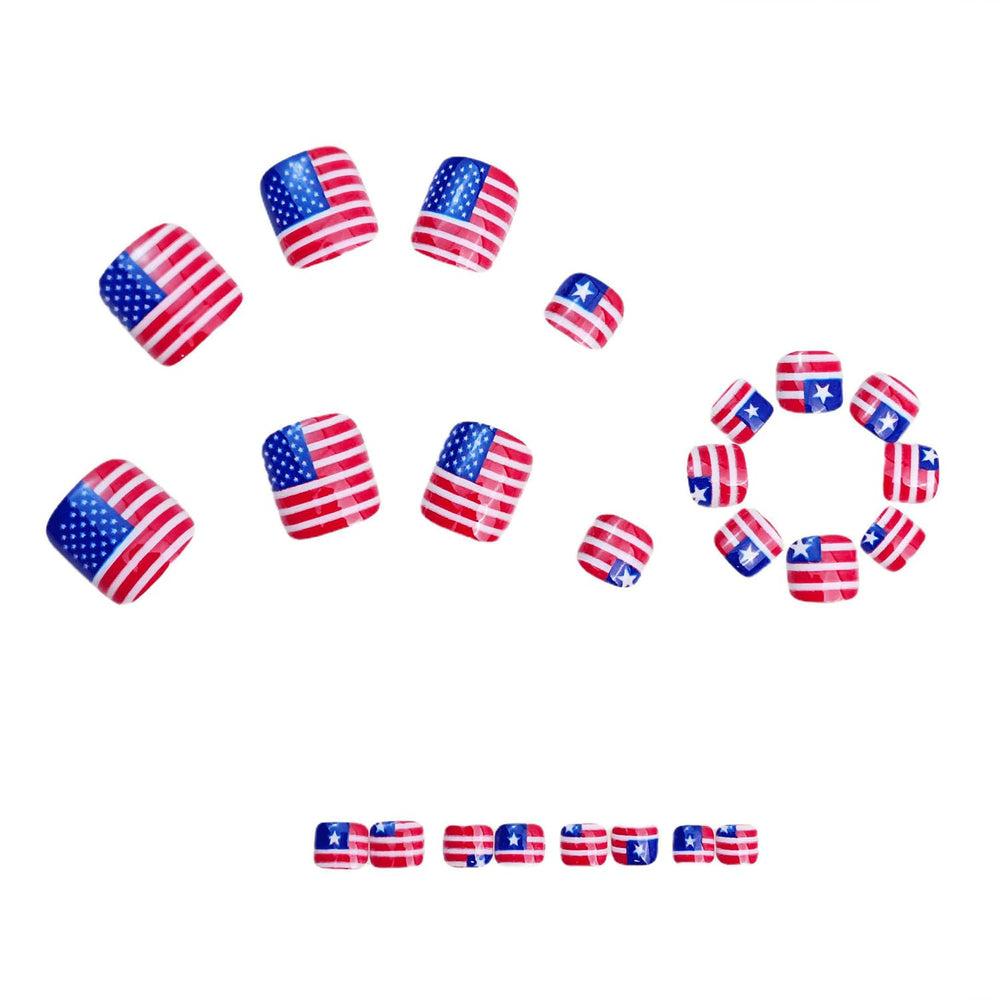 Spebozy press-on toe nails worn at beach offering instant festive style