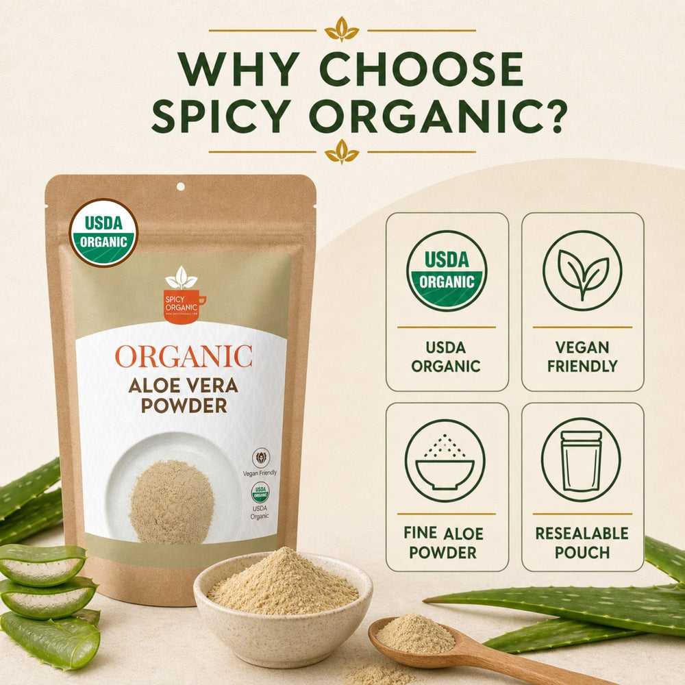 SPICY ORGANIC paste mixed in bowl ready as a moisturizing mask