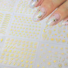 SPLOCUDU stickers applied on acrylic nail demonstrating polished look and salon-quality finish